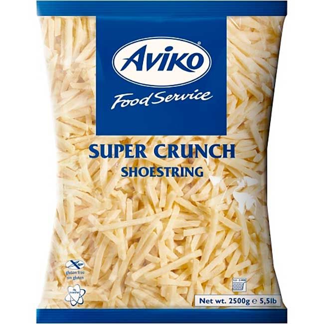 Aviko Super Crunch Shoestring French Fries, 2500 G -- 4 Per Case