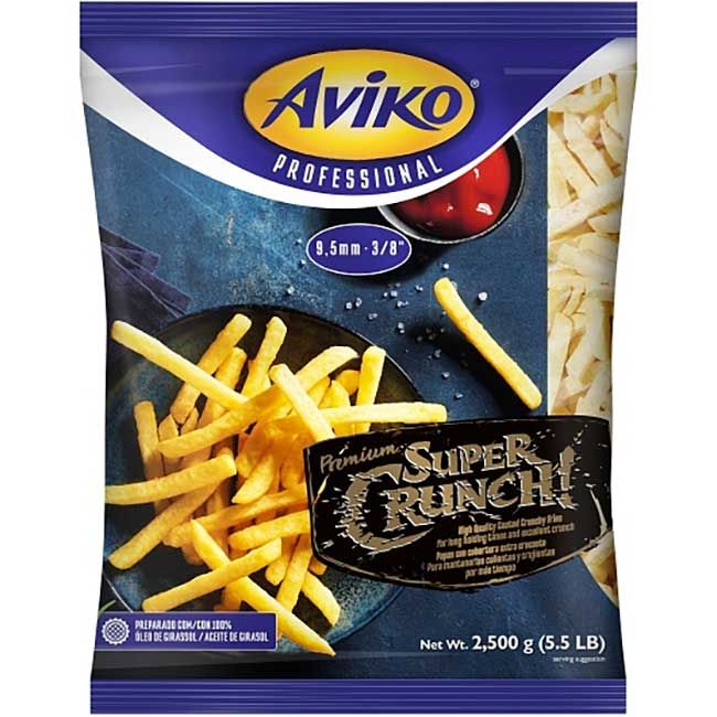 Aviko Super Crunch Straight Cut French Fries, 2500 G -- 4 Per Case