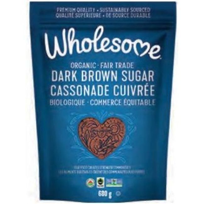 Wholesome Sucre Brun Foncé Biologique, 680 G -- 6 Par Boîte