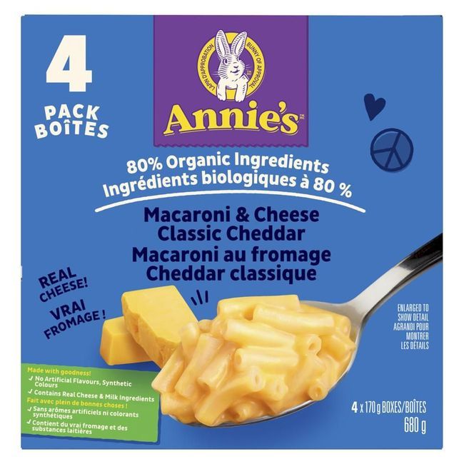Annie's Mild Classic Cheddar Mac And Cheese, 680 G -- 4 Per Case