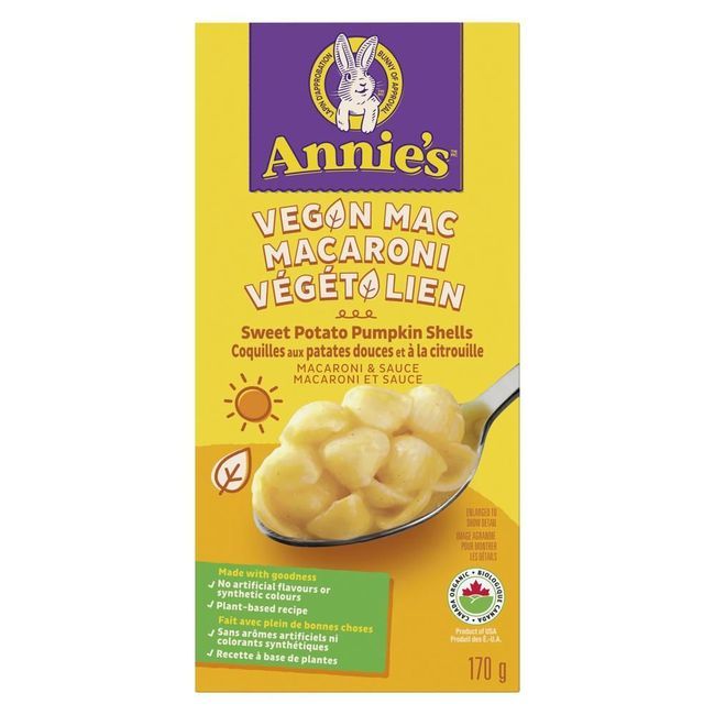 Annie's Vegan Mac Sweet Potato Pumpkin Shells, 170 G -- 12 Per Case