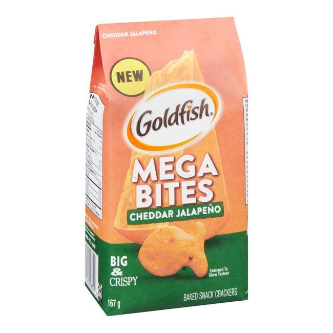 Pepperidge Farm Goldfish Mega Cheddar Jalapeno Crackers, 167 G -- 12 Per Case