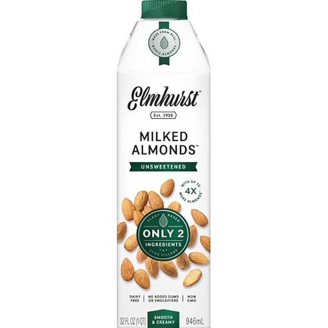 Elmhurst 1925 Unsweetened Milked Almonds, 946 Ml -- 6 Per Case