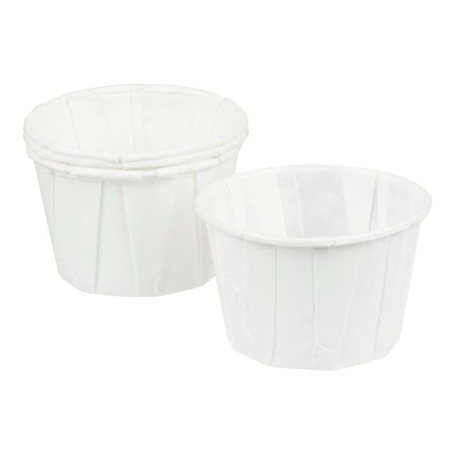 Genpak 2 Ounce White Paper Portion Cup, 250 Count -- 20 Per Case