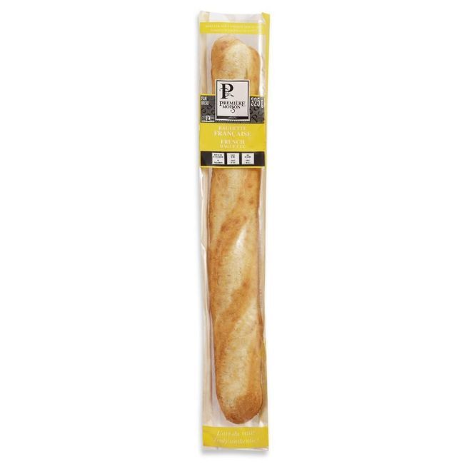 Premiere Moisson Baguette Française Avec Sachet, 325 G -- 24 Par Boîte