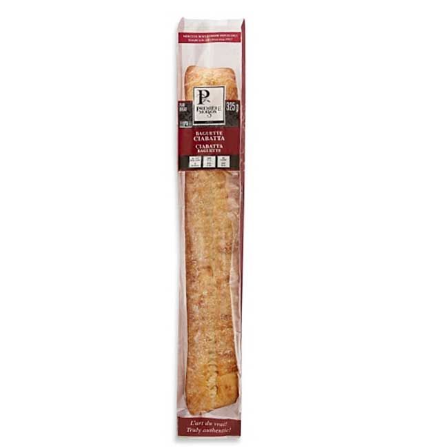 Premiere Moisson Ciabatta Baguette, 11.46 Oz -- 24 Per Case