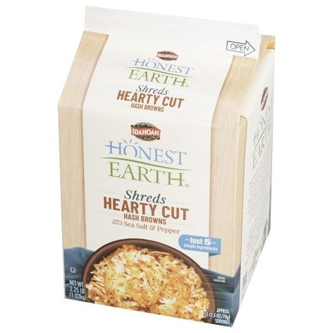 Idahoan Foods Hearty Cut Hash Brown Shreds With Sea Salt And Pepper, 6 Count