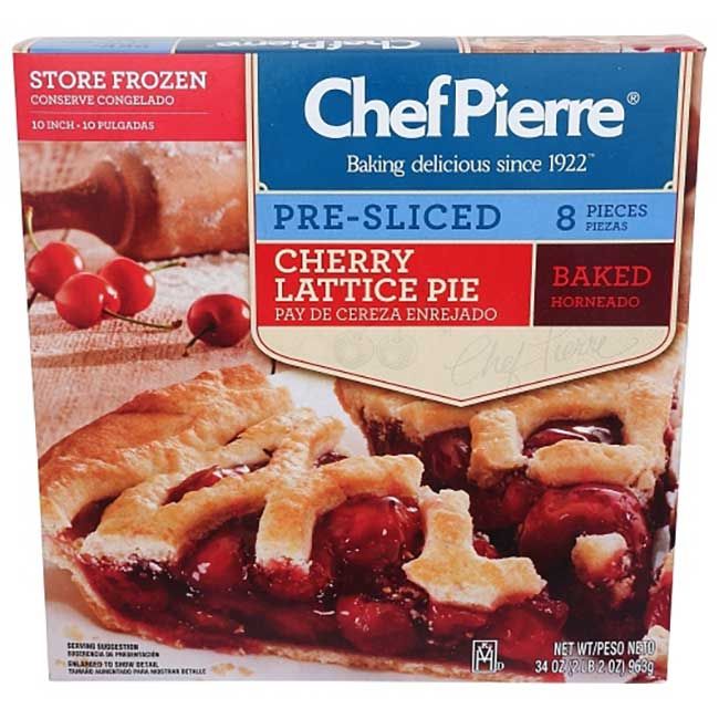 Chef Pierre Tarte Aux Cerises En Treillis Prédécoupée, 10 Po X 8 Po, 2,125 Lb -- 6 Par Caisse