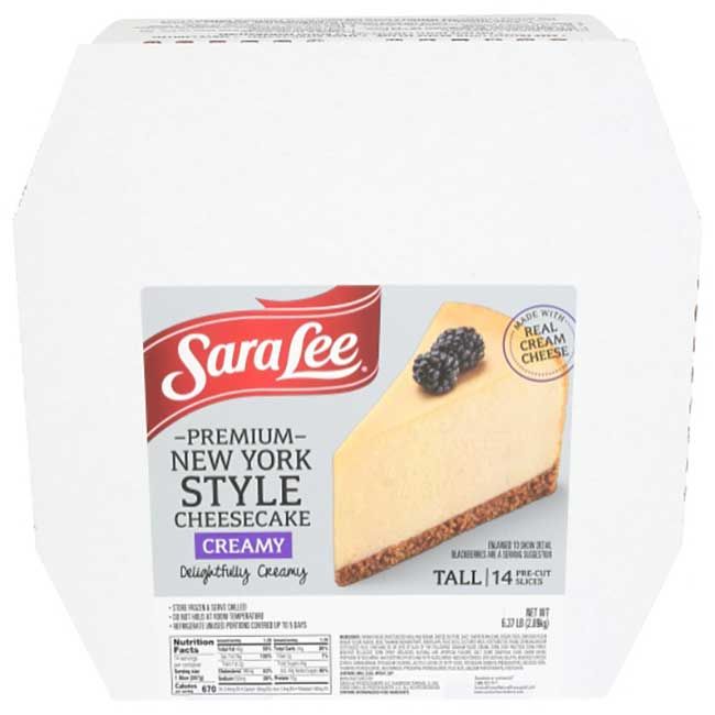 Sara Lee Gâteau Au Fromage Classique Prédécoupé De 10 Tranches, 6,375 Lb -- 2 Par Boîte