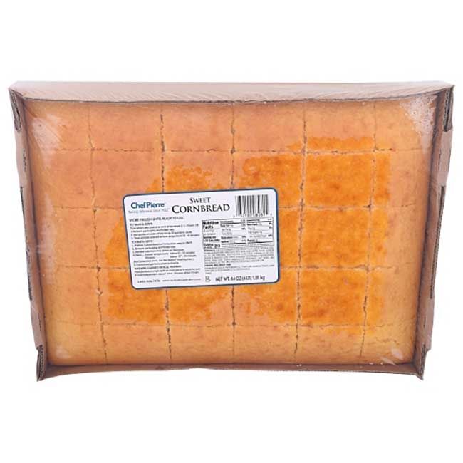 Chef Pierre Pain De Maïs Prédécoupé De 30 Tranches De 12 X 16 Po, 64 Oz -- 4 Par Caisse