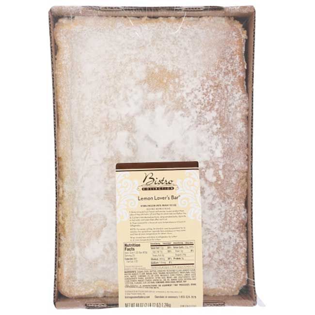 Bistro Collection Barre De Desserts Lemon Lovers, 2,75 Lb -- 4 Par Boîte