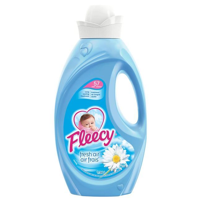 Fleecy Fresh Air Scented Liquid Fabric Softener, 1.36 L -- 6 Per Case