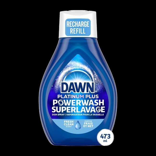 Dawn Platinum Plus Powerwash Fresh Clean Scent Liquid Dish Spray Refill, 473 Ml -- 6 Per Case