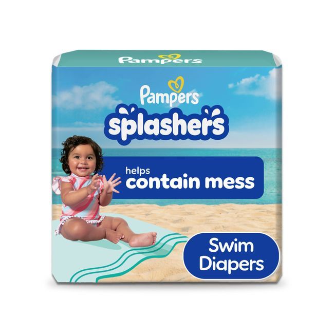 Pampers Splashers Size 4 Jumbo Swim Diaper, 18 Count -- 6 Per Case