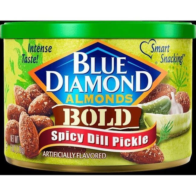 Blue Diamond Almonds Spicy Dill Pickle, 170 G -- 12 Per Case
