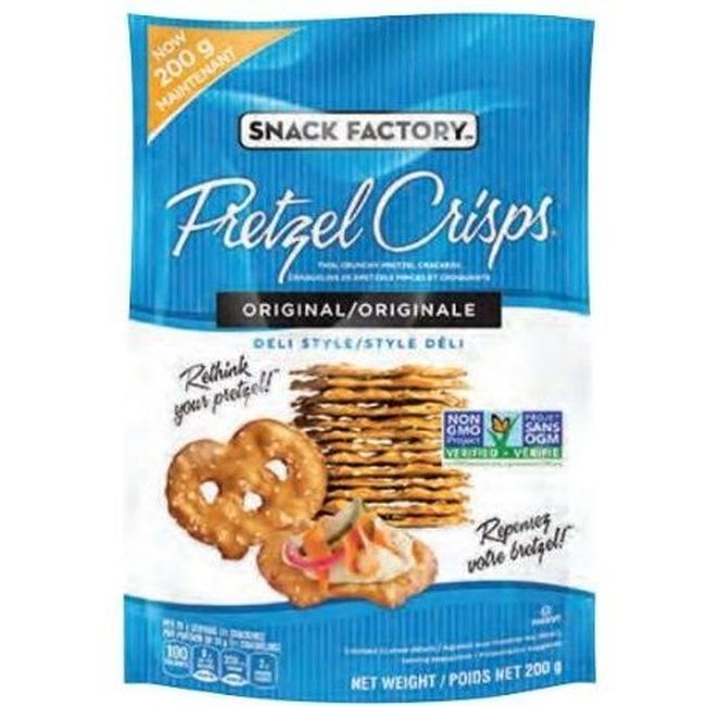 Snack Factory Original Pretzel Crisps, 200 G -- 12 Per Case