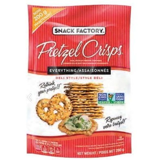 Snack Factory Everything Pretzel Crisps, 200 G -- 12 Per Case