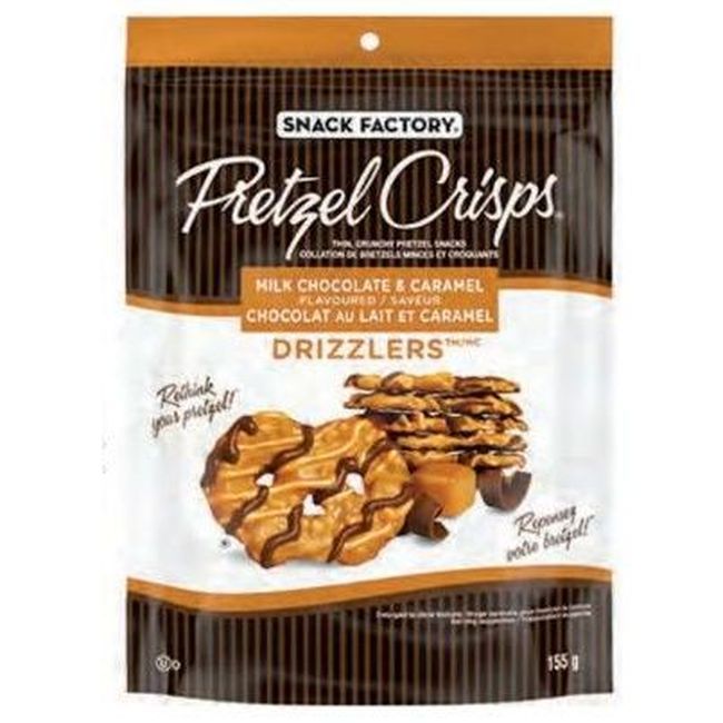 Snack Factory Milk Chocolate Caramel Pretzel Crisps, 155 G -- 12 Per Case