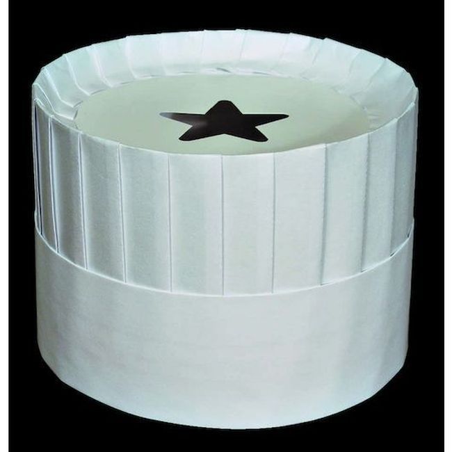Disco 7 In Pleated Chef Hat, 12 Count