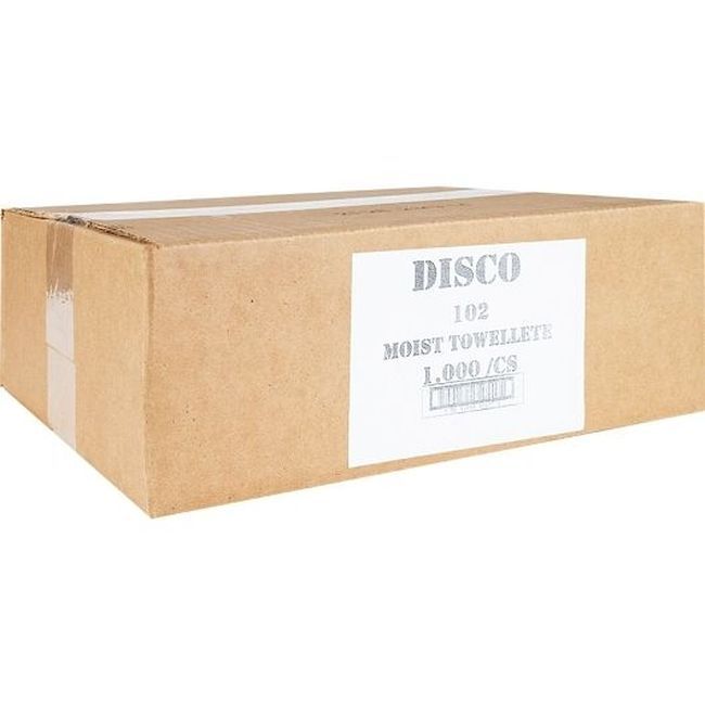 Disco Individually Wrapped 4.75 X 6.375 In Sealed Moist Towelette, 1000 Count