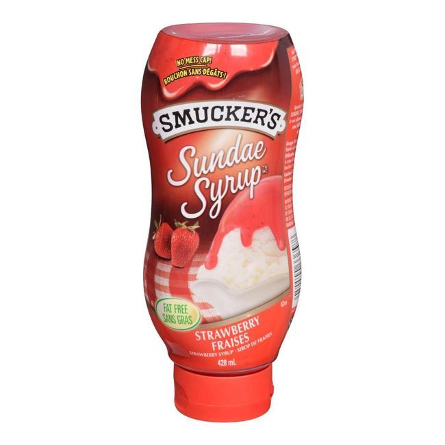 Smuckers Strawberry Sundae Syrup, 428 Ml -- 12 Per Case
