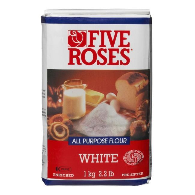 Five Roses White All Purpose Flour, 1 Kg -- 12 Per Case