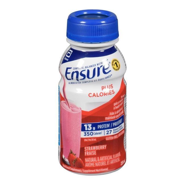 Ensure Plus Strawberry Nutritional Drink, 235 Ml -- 24 Per Case