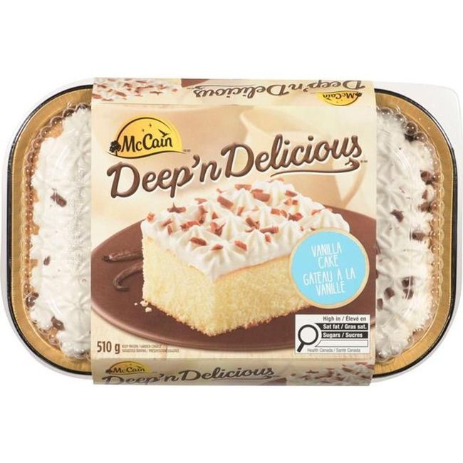 Deep'n Delicious Gâteau À La Vanille, 510 G -- 6 Par Boîte