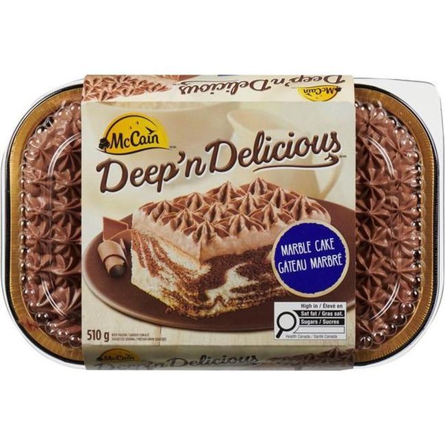 Deep'n Delicious Gâteau Marbré, 510 G -- 6 Par Boîte