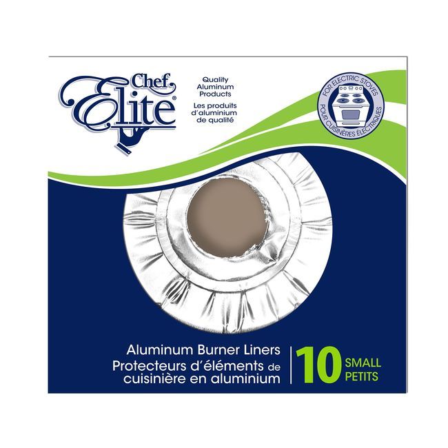 Chef Elite Small Burner Liner, 10 Count -- 24 Per Case