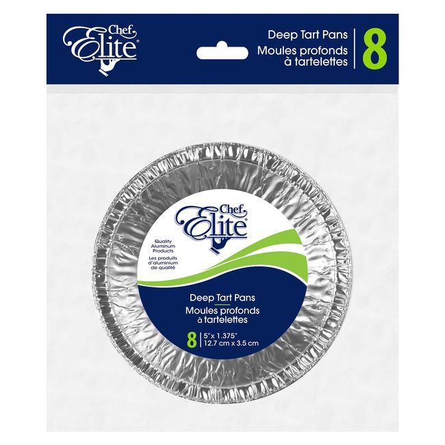 Chef Elite Deep Tart Pan, 8 Count -- 24 Per Case