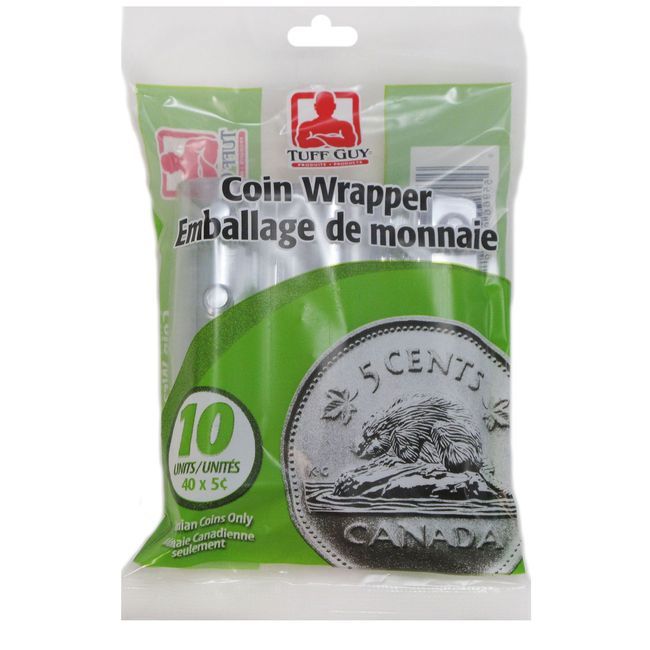 Tuff Guy Emballage En Plastique Pour Pièces De Cinq Cents, 10 Unités -- 50 Par Boîte