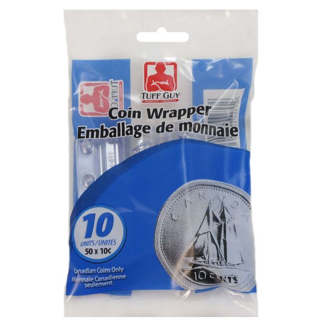 Tuff Guy Emballage En Plastique Pour Pièces De Dix Cents, 10 Unités -- 50 Par Boîte