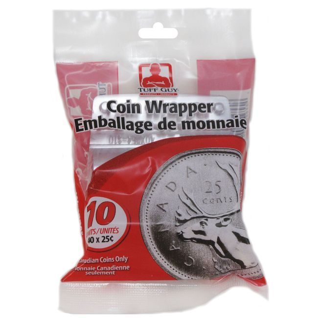Tuff Guy Emballage En Plastique Pour Pièces De 25 Cents, 10 Unités -- 50 Par Boîte