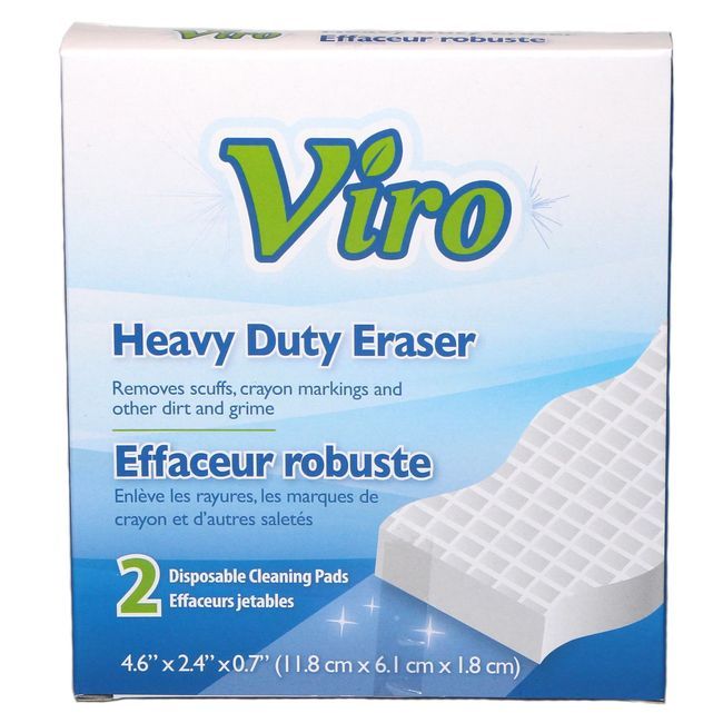 Viro Heavy Duty Eraser, 2 Count -- 24 Per Case