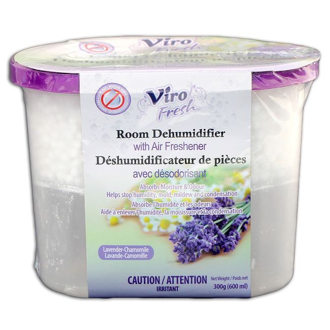Viro Fresh Lavender Chamomile Room Dehumidifiers, 300 G -- 24 Per Case