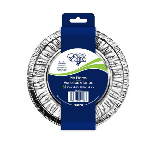 Chef Elite Pie Plate, 6 Count -- 24 Per Case