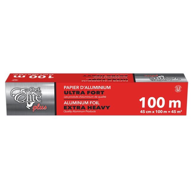 Chef Elite Plus Extra Heavy 19mic Aluminum Foil, 45 Cm X 100 M -- 6 Per Case
