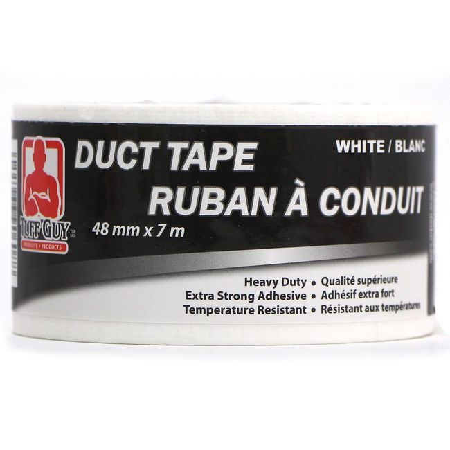 Tuff Guy Ruban Adhésif Blanc, 48 Mm X 7 M -- 24 Par Boîte
