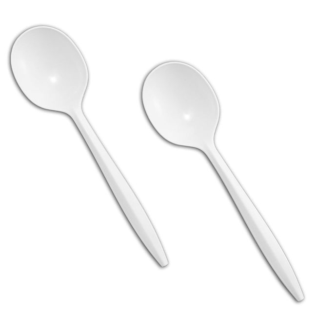 Table Accents Polypropylene Soup Spoon, 5.5 In -- 1000 Per Case