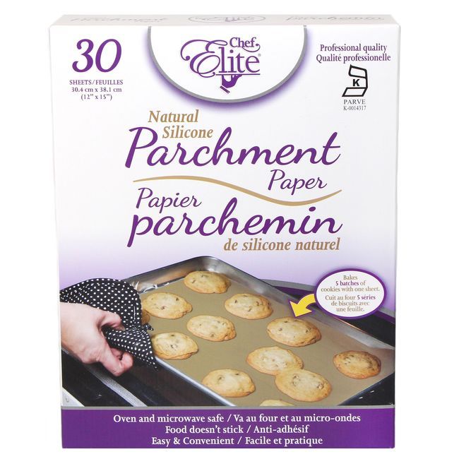 Chef Elite Natural Parchment Paper Sheets, 30 Count -- 24 Per Case