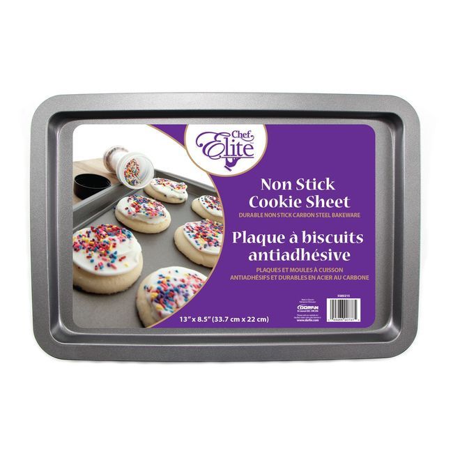 Chef Elite Plaque À Biscuits Antiadhésive, 13 X 8,5 Po -- 12 Par Boîte