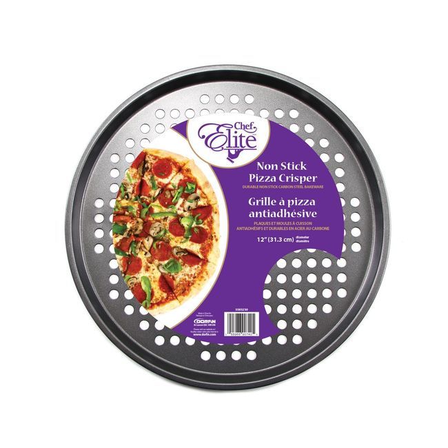 Chef Elite Non Stick Pizza Crisper, 12 In Dia. -- 12 Per Case