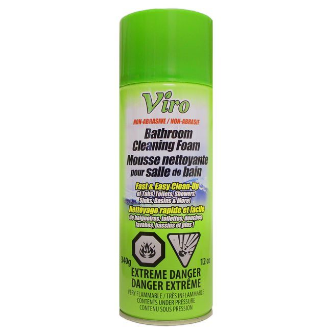 Viro Bathroom Cleaning Foam, 340 G -- 18 Per Case