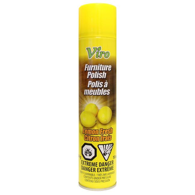 Viro Lemon Fresh Furniture Polish, 284 G -- 18 Per Case