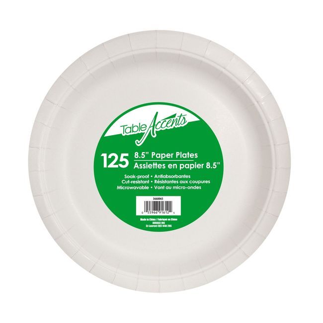Table Accents Soak-proof Paper Plate, 8.5 In -- 500 Per Case