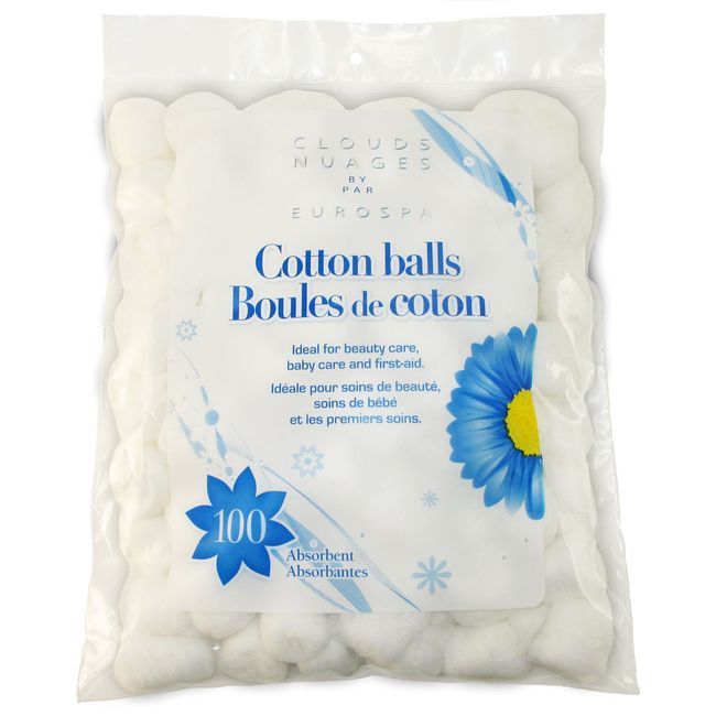 Eurospa Cotton Ball, 100 Count -- 36 Per Case
