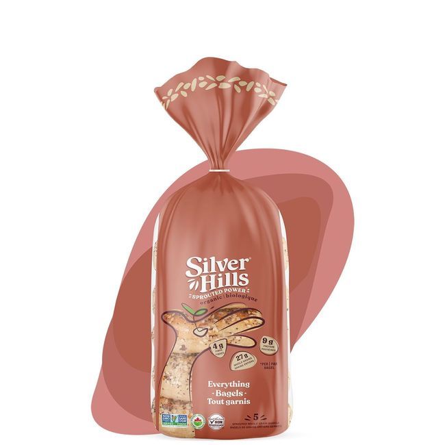 Silver Hills Silver Hills Organic Everything Sprouted Whole Grain Bagel, 400 G -- 8 Per Case