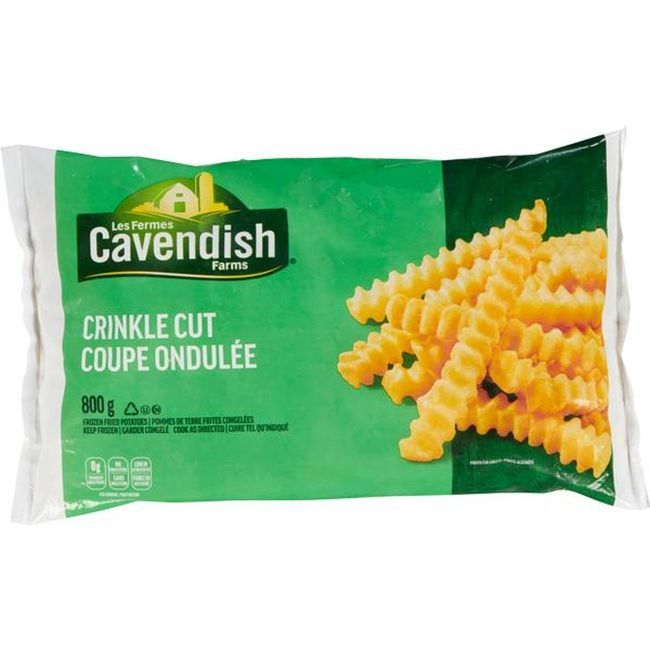 Cavendish Crinkle Cut French Fries, 800 G -- 12 Per Case