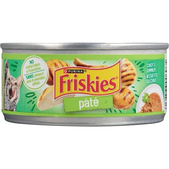 Friskies Chef Dinner Pate Wet Cat Food - Tin, 156 G -- 24 Per Case